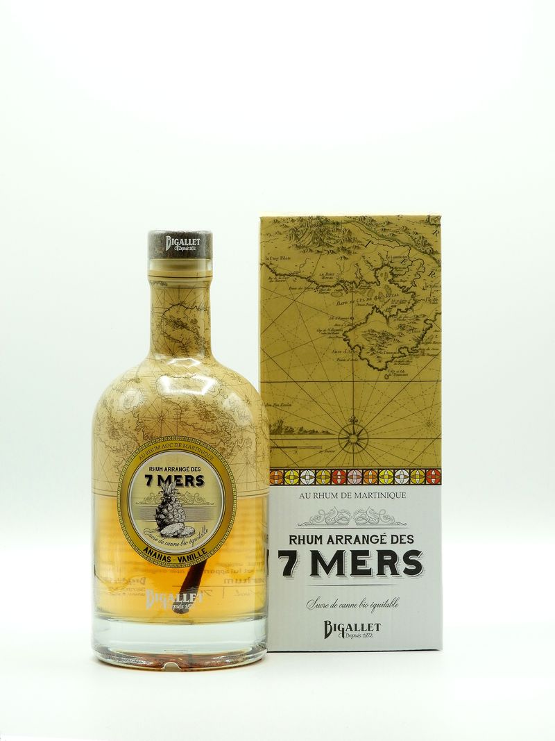 Rhum Arrangé des 7 Mers Ananas-Vanille 70 cl – Bigallet – Caves Berrod  Boutique