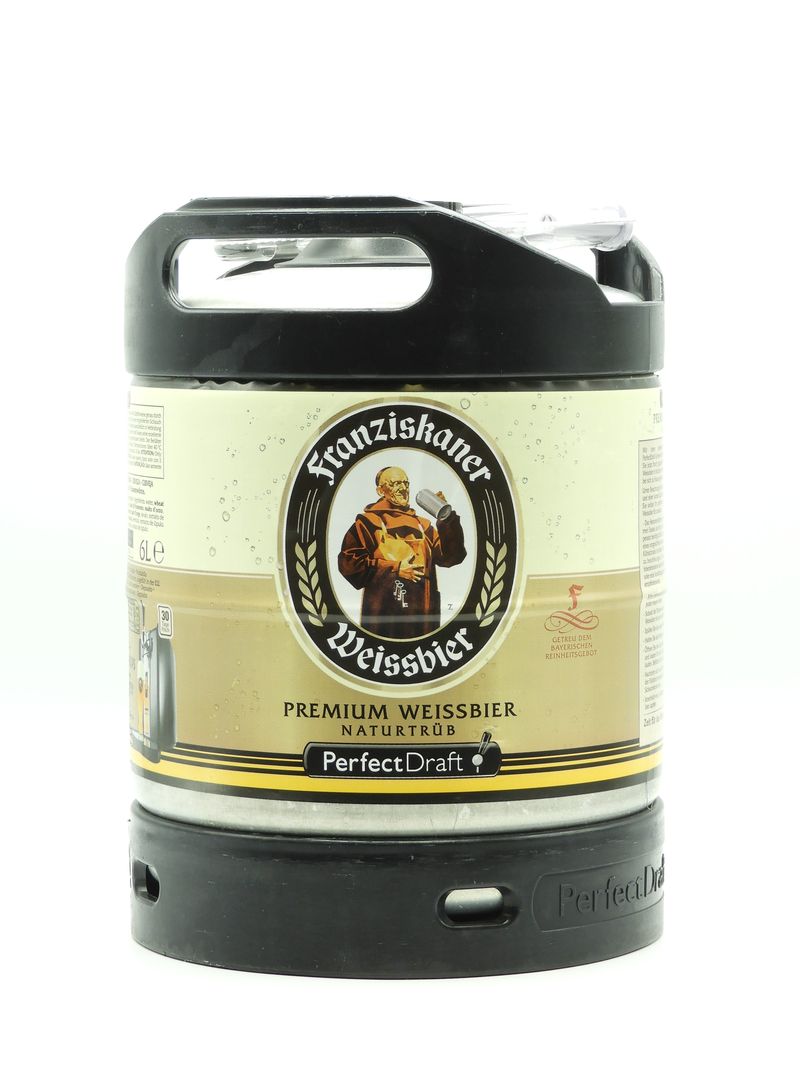 Mini Fût 6 Litres Franziskaner Weissbier – Blonde 5° – Caves